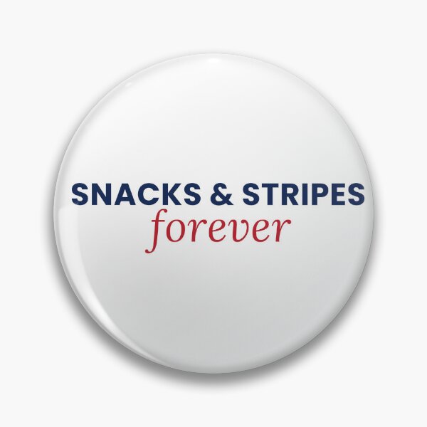 Item preview, Snacks And Stripes Forever Funny 4th Of July Tee designed and sold by 7Four1 Designs.