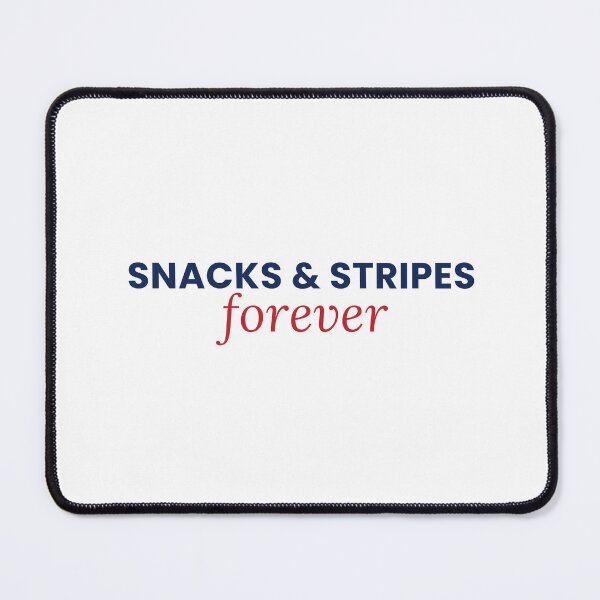 Item preview, Snacks And Stripes Forever Funny 4th Of July Tee designed and sold by 7Four1 Designs.