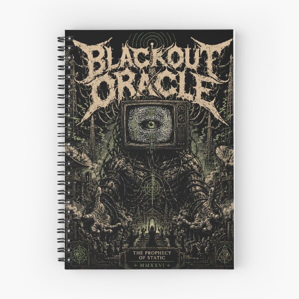 Item preview, BLACKOUT ORACLE | Vintage Metal T-Shirt | Analog Horror | RetroCrypt Studio designed and sold by RetroCrypt Studio.