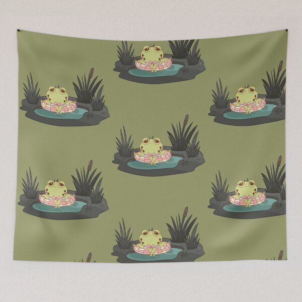 Item preview, Ranita relajada en un flotador designed and sold by A touch of creativity.