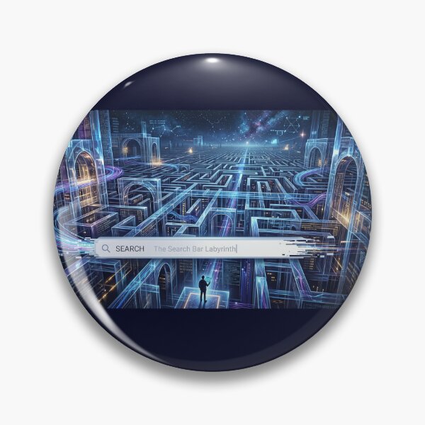 Item preview, The Search Bar Labyrinth designed and sold by NovaShiftDesign.
