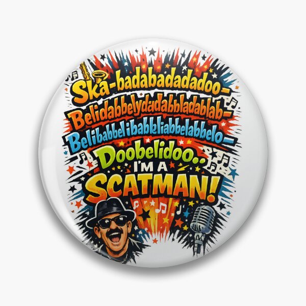 Item preview, I'm A Scatman! Ska-Badabadabadoo Retro Scat Singing Music Design designed and sold by RockyLambda.