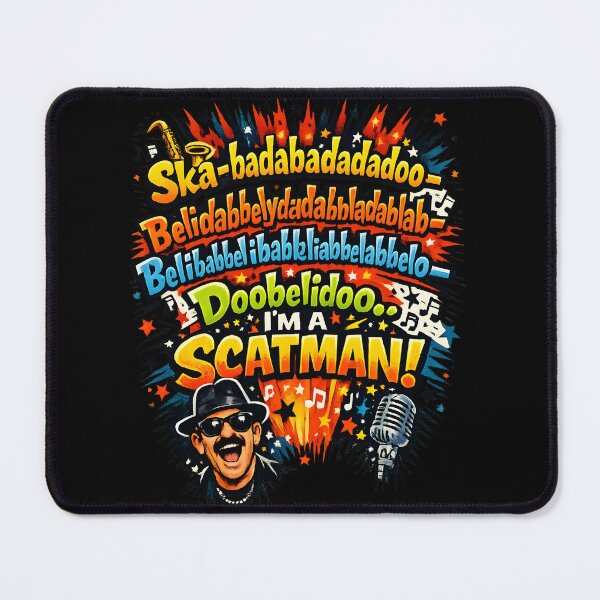 Item preview, I'm A Scatman! Ska-Badabadabadoo Retro Scat Singing Music Design designed and sold by RockyLambda.