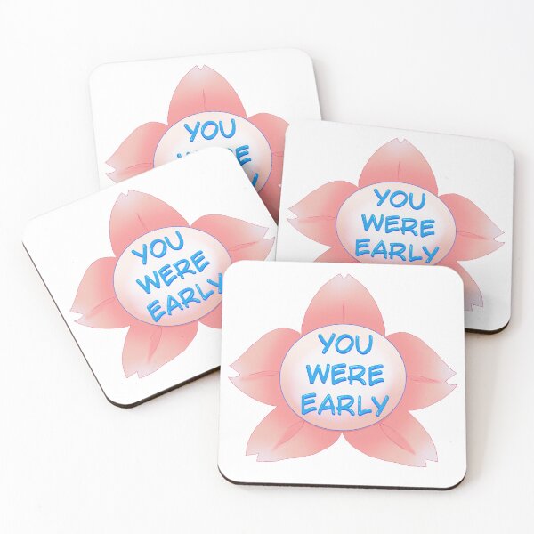 Item preview, You Were Early Cherry blossom Blue designed and sold by TalkativeNamiChan.