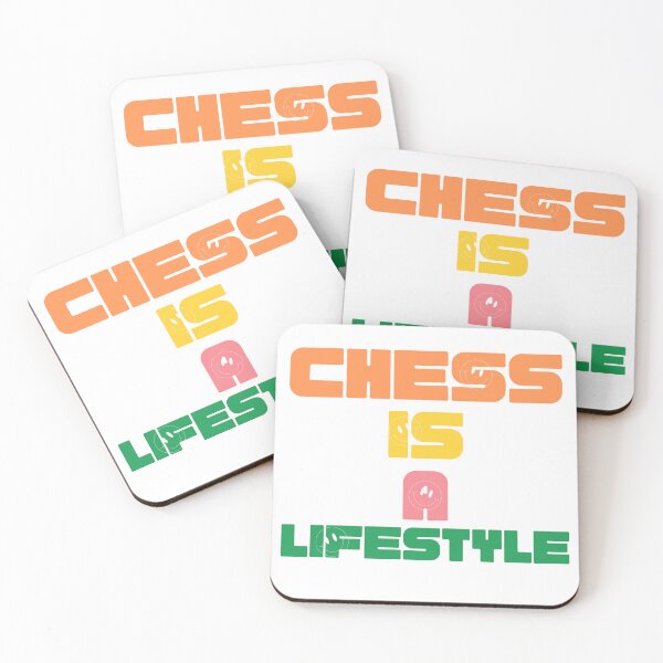 Item preview, Chess Is A Lifestyle Retro Typography designed and sold by CalculatedChaos.