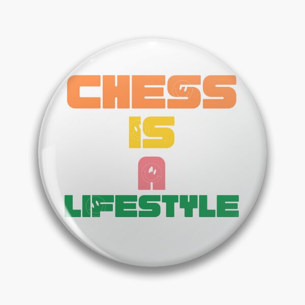Item preview, Chess Is A Lifestyle Retro Typography designed and sold by CalculatedChaos.