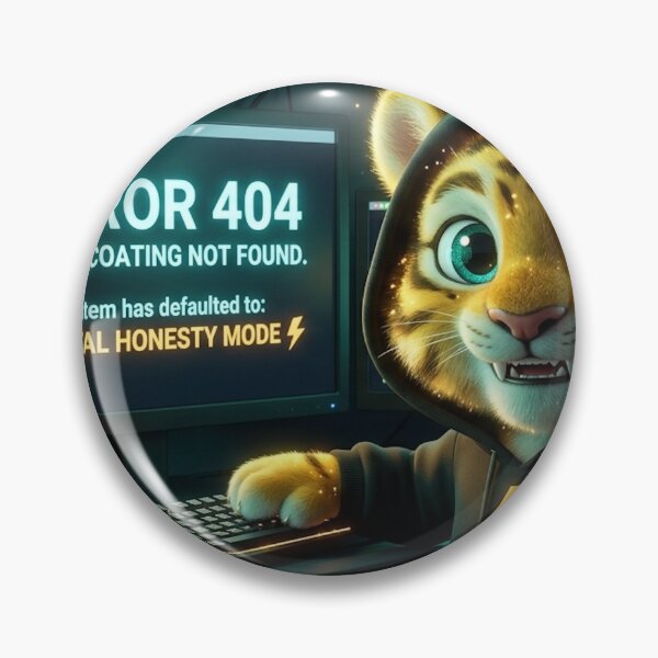 Item preview, Funny Error 404 Tiger Mug Coworker Gift Office Humor Honest Work Art NeoTigLuna designed and sold by NeoTigLuna.