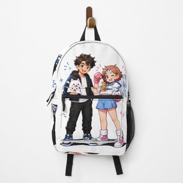 Item preview, Cute Anime Duo with Kawaii Cats designed and sold by Ajichofshop.