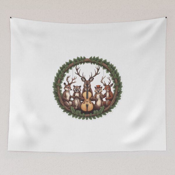 Item preview, Woodland animal orchestra designed and sold by kidoramagic.