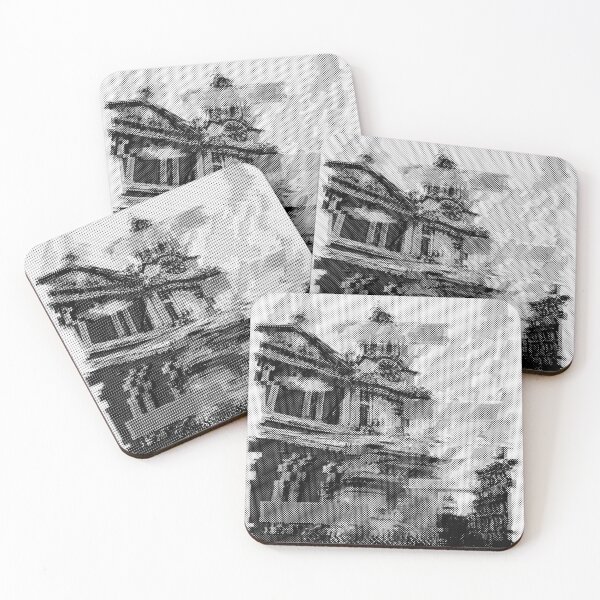 Item preview, St. Paul's Cathedral Glitch Print - Black & White designed and sold by ADURA.EXE.