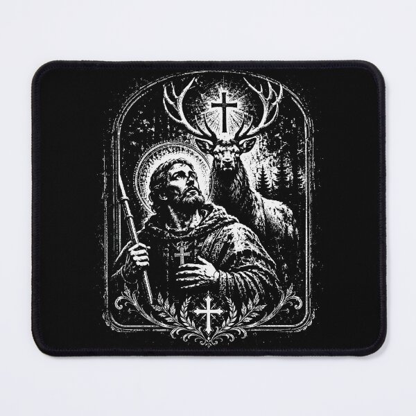 Item preview, Saint Hubert Christian Hunter – Patron Saint Of Hunters Deer Hunting Faith Design designed and sold by PosiMCreations.