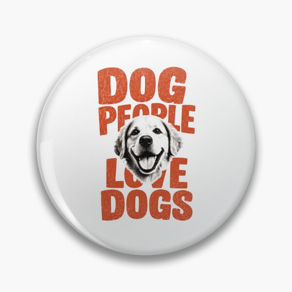 Item preview, Dog People Love Dogs Funny Golden Retriever Vintage Bold Typography Art designed and sold by PrintAura15.