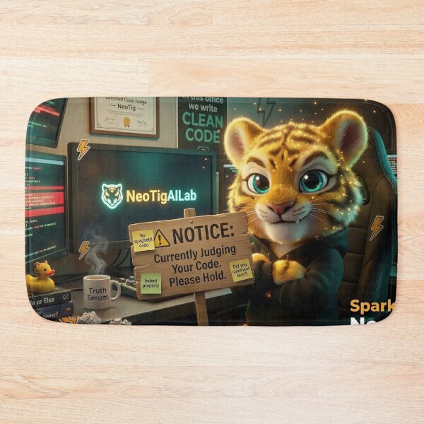 Item preview, Funny Programmer Tiger Mug Gift Code Review Humor Developer Art NeoTigLuna designed and sold by NeoTigLuna.