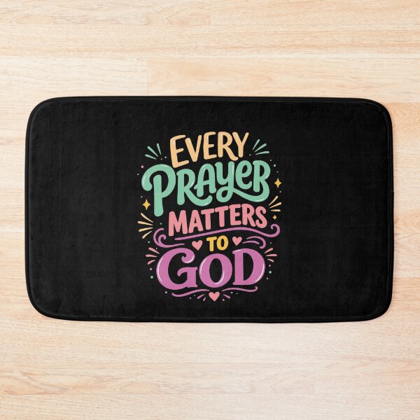Item preview, Every Prayer Matters to God – Colorful Christian Faith Quote designed and sold by Verse & Vibes.