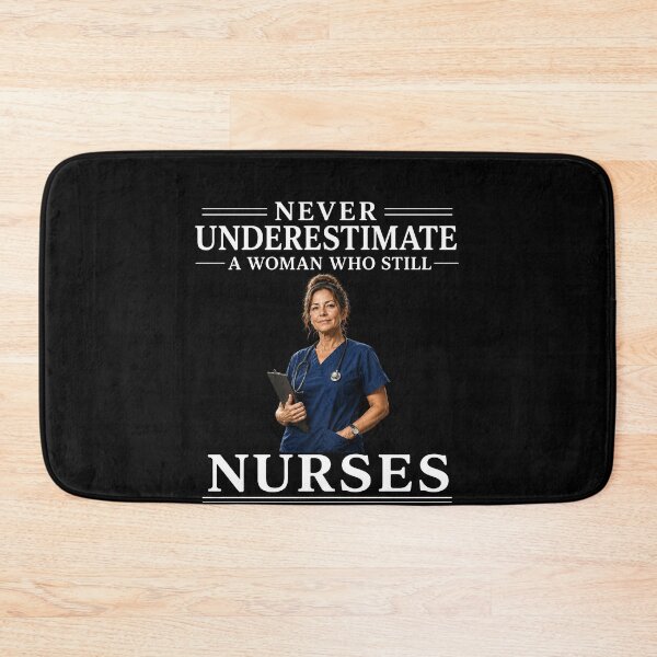 Item preview, Never Underestimate Nurses In Her Forties – Strong Women Nurse Life Design designed and sold by PosiMCreations.
