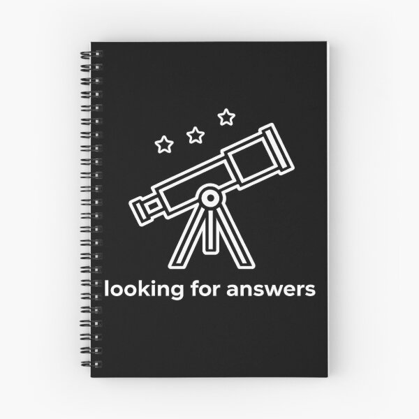 Item preview, Looking for Answers T-Shirt | Telescope Space Mental Health Gift | Minimalist Search Design designed and sold by K Mood Studio.