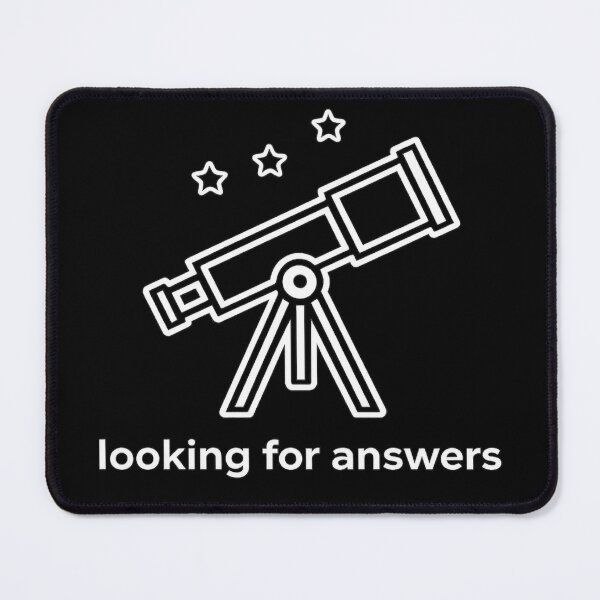 Item preview, Looking for Answers T-Shirt | Telescope Space Mental Health Gift | Minimalist Search Design designed and sold by K Mood Studio.