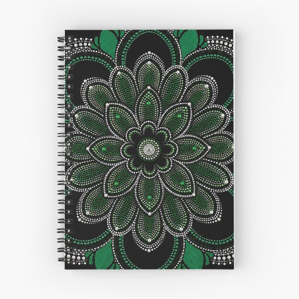 Item preview, Green and Silver Mandala Art series designed and sold by Dreamweaver Mandalas.