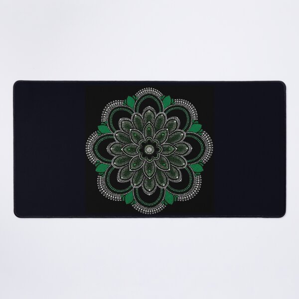 Item preview, Green and Silver Mandala Art series designed and sold by Dreamweaver Mandalas.