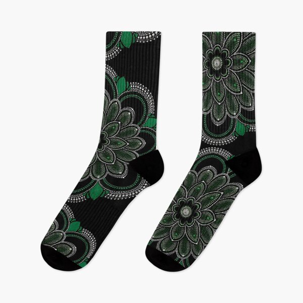 Item preview, Green and Silver Mandala Art series designed and sold by Dreamweaver Mandalas.