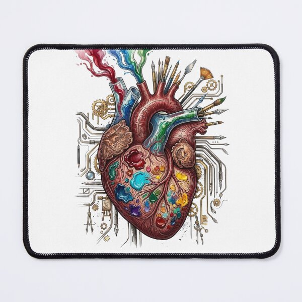 Item preview, Creative Heart Colorful Art Palette Love Design designed and sold by UUniqueIImprint.