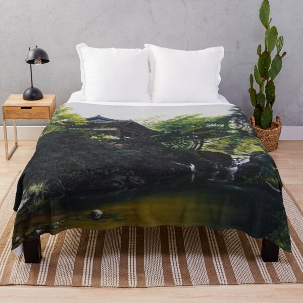 Item preview, Traditional Korean Pavilion by a Stream - Heritage Fine Art designed and sold by HaedamArt.