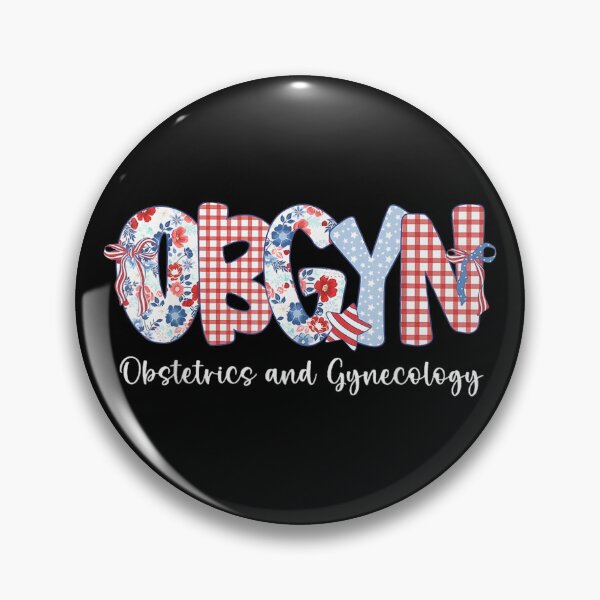 Item preview, Obgyn Floral Patriotic designed and sold by goombi-creative.