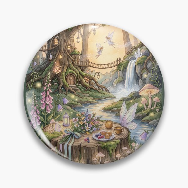 Item preview, Fairy Forest Gathering by the Stream designed and sold by amusefullife.