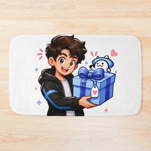Item preview, Cute Anime Boy Holding a Gift Box designed and sold by Ajichofshop.
