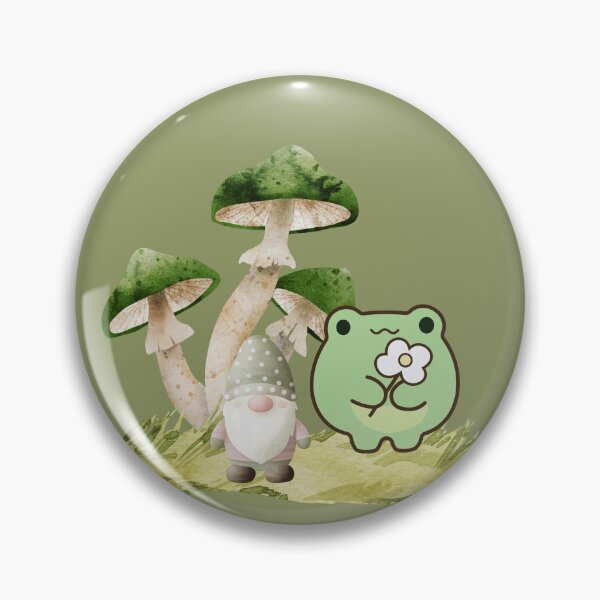 Item preview, Cute frog and gnome with mushrooms designed and sold by A touch of creativity.