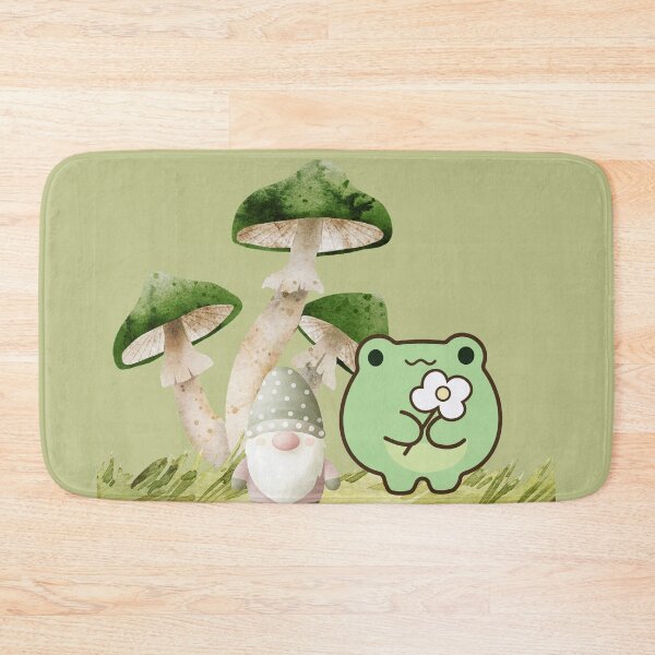 Item preview, Cute frog and gnome with mushrooms designed and sold by A touch of creativity.