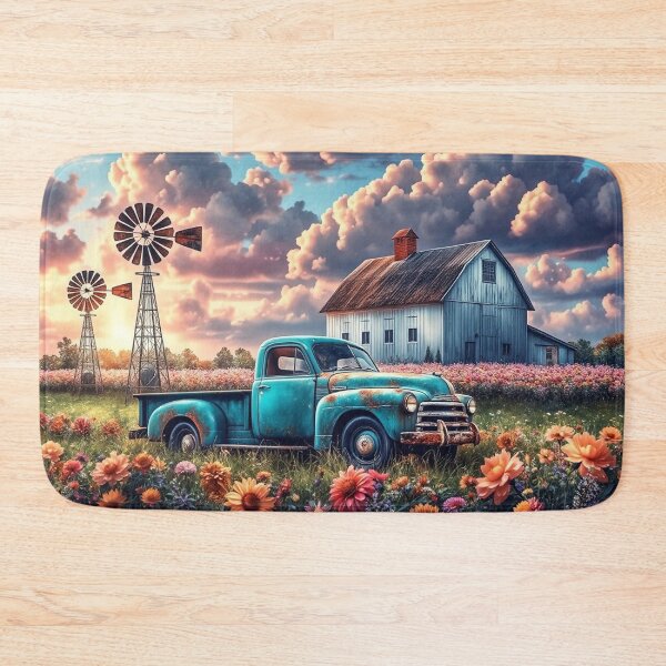 Item preview, Vintage Farm Truck Wall Art designed and sold by BeautifulVirtues.