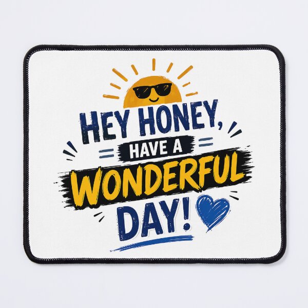 Item preview, Hey Honey, Have a Wonderful Day! designed and sold by BlissBlvdShop.