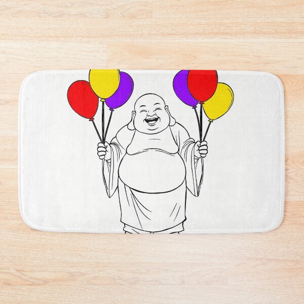 Item preview, Laughing Buddha with Balloons designed and sold by HeartyCurioCo.