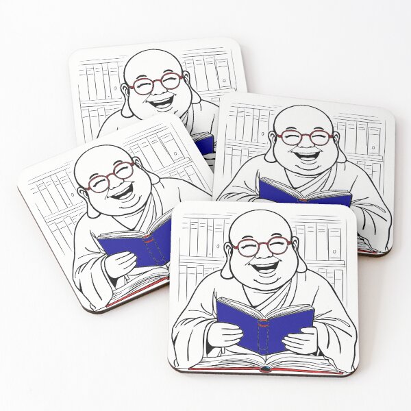 Item preview, Laughing Buddha at The Library designed and sold by HeartyCurioCo.