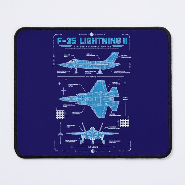 Item preview, F-35 Lightning II Blueprint 5th Gen Fighter Jet Design designed and sold by RockyLambda.