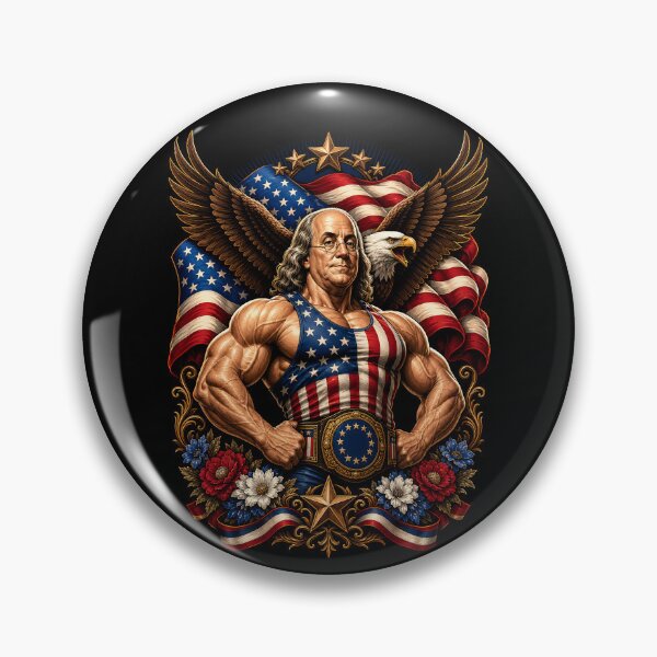 Item preview, Superhero Ben Franklin Funny 4th Of July Gear designed and sold by DynamicDesign.