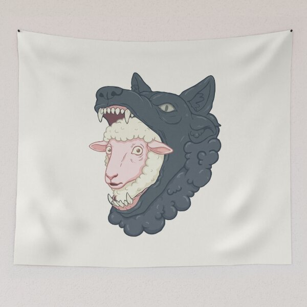 Item preview, Sheep in Wolf Jaw designed and sold by Gkinoki.