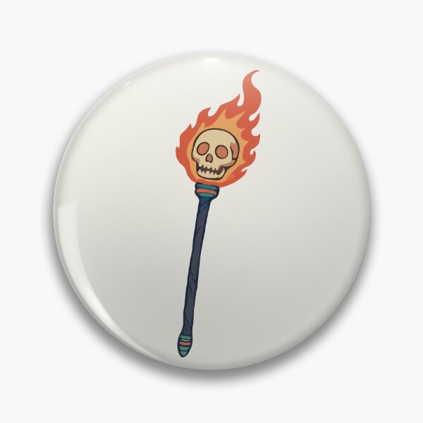 Item preview, Flaming Skull Torch designed and sold by Gkinoki.