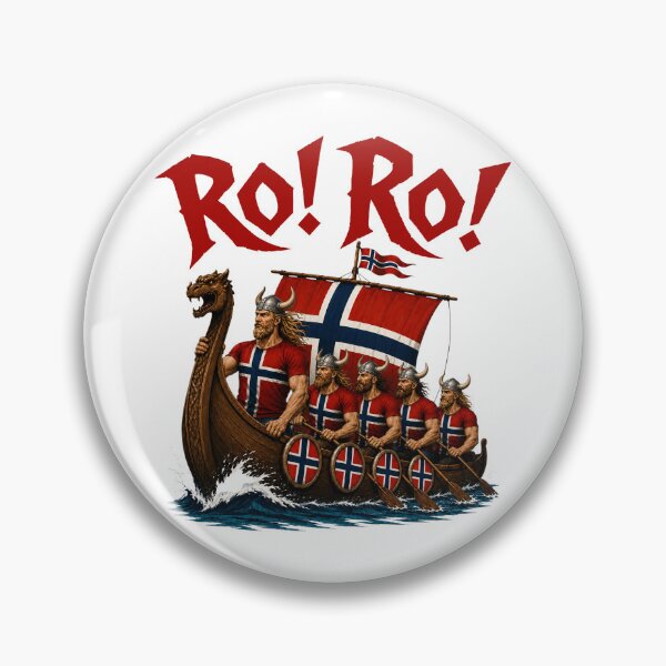 Item preview, Ro Ro Norway Viking Ship Soccer Norwegian Fan designed and sold by elongatedjazz.