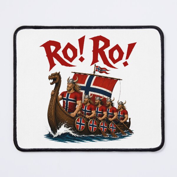Item preview, Ro Ro Norway Viking Ship Soccer Norwegian Fan designed and sold by elongatedjazz.