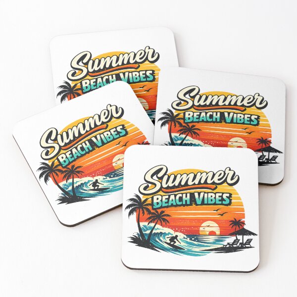 Item preview, Summer Beach Vibes Retro Sunset | Vintage Tropical Summer Vacation Sticker designed and sold by sosservice.