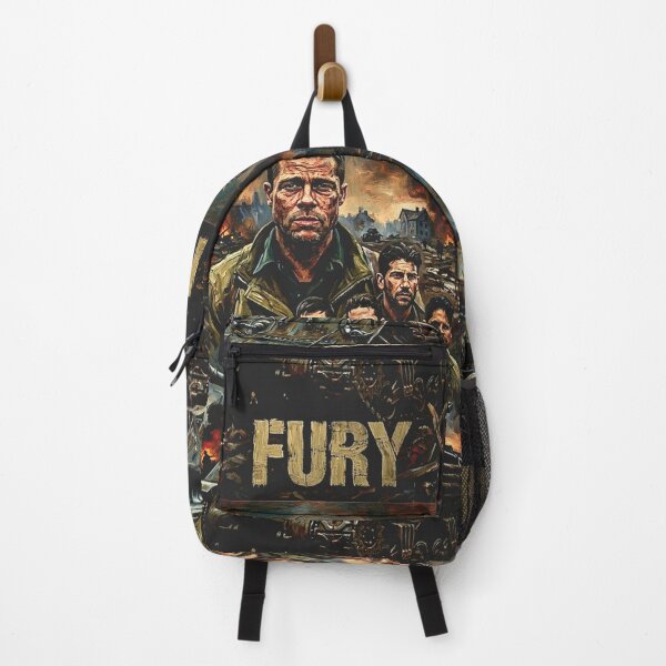 Item preview, Fury Retro WWII Military Action Drama Tribute Art Movie Poster designed and sold by Art's Diner.