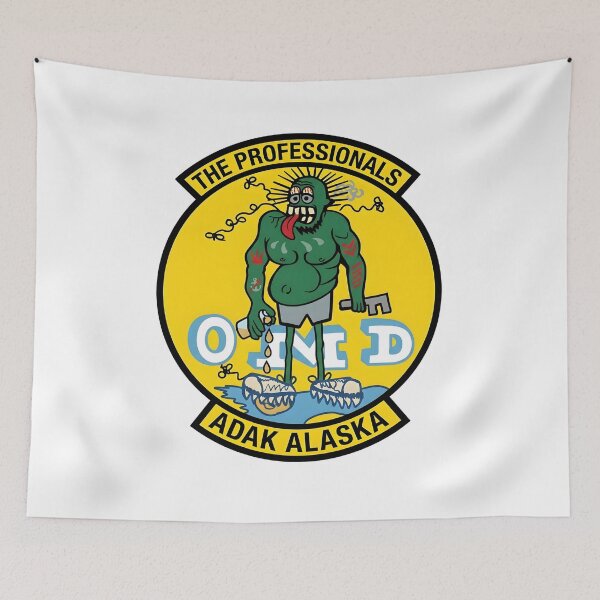 Item preview, NAS Adak Organizational Maintenance Department "The Professionals" Novelty Patch designed and sold by CharlieDesings.