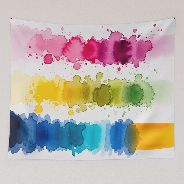 Item preview, Watercolor Gradient Color Test Strip designed and sold by PixorStudio.