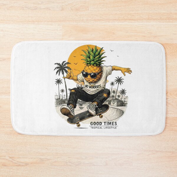 Item preview, Cool Pineapple Skateboard Graphic T-Shirt | Tropical Streetwear designed and sold by RedPixelPlus.