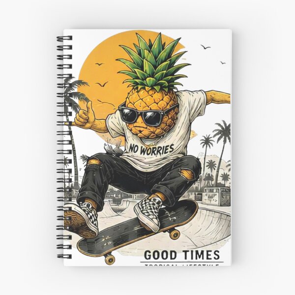 Item preview, Cool Pineapple Skateboard Graphic T-Shirt | Tropical Streetwear designed and sold by RedPixelPlus.