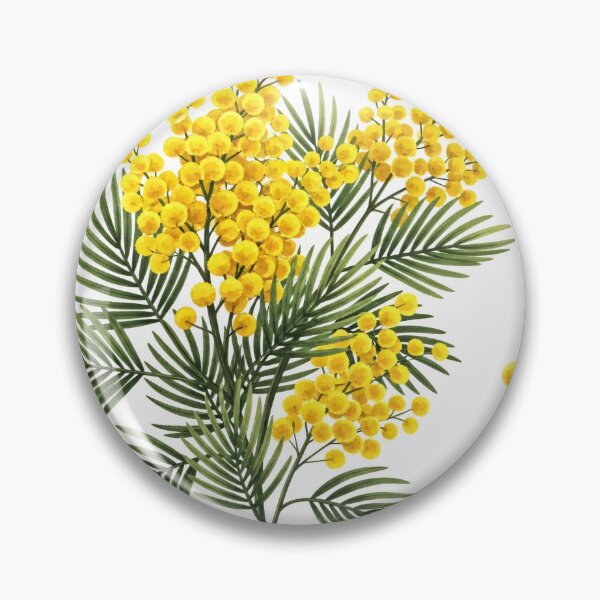 Item preview, Blooming Mimosa Botanical Illustration designed and sold by PixorStudio.