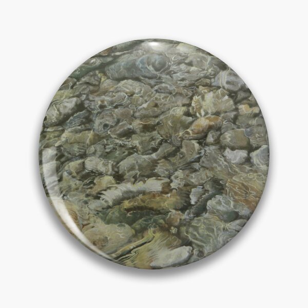 Item preview, Clear Flowing Stream with River Pebbles - Hyperrealistic Art designed and sold by HaedamArt.