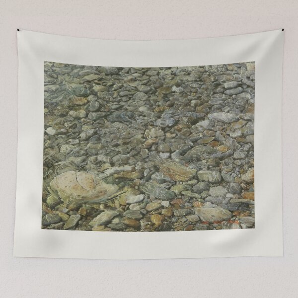 Item preview, Clear Flowing Stream with River Pebbles - Hyperrealistic Art designed and sold by HaedamArt.